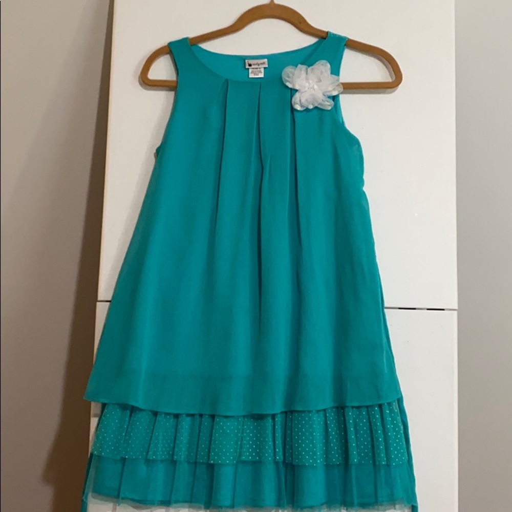 Emily west teal dress